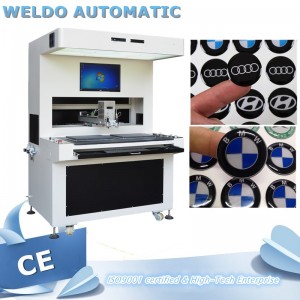 Fast Speed 3d domed labels machine Visual Location